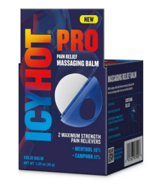 Icy Hot PRO Pain Relief Massaging Balm and Muscle Rub, Pain Reliever Cream Alternative, 16% Menthol and 11% Camphor, 1.25 oz