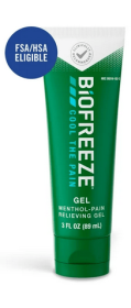 Biofreeze Pain Relief Gel, Back Knee Muscle Joint and Arthritis Pain Relievers, Menthol, 3 oz
