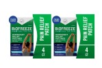 (2 Pack) Biofreeze Overnight Pain Relief Patches, Back Knee Muscle Joint Arthritis Pain Relievers, 4 Count Each