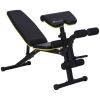 Adjustable Weight Bench, Sit Up Dumbbell Bench, Multi-Functional Purpose Hyper Extension Workout Bench with Adjustable Seat and Back Angle
