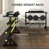 1100LBS Capacity Weight Rack, Weight Plate Rack, and Dumbbell Rack for Home Gym Storage