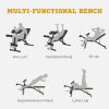 Adjustable Weight Bench, Sit Up Dumbbell Bench, Multi-Functional Purpose Hyper Extension Workout Bench with Adjustable Seat and Back Angle