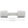 11lbs Adjustable Dumbbell Set of Two, Hand Weights with 12 Weight Plates and Non-Slip Handles, for Men and Women, Home Gym Workout, White